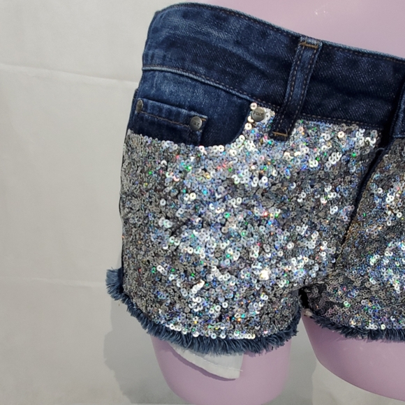 PINK Victoria Secret Sequin Shorts - Picture 2 of 10